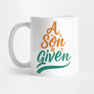 A son is given Mug